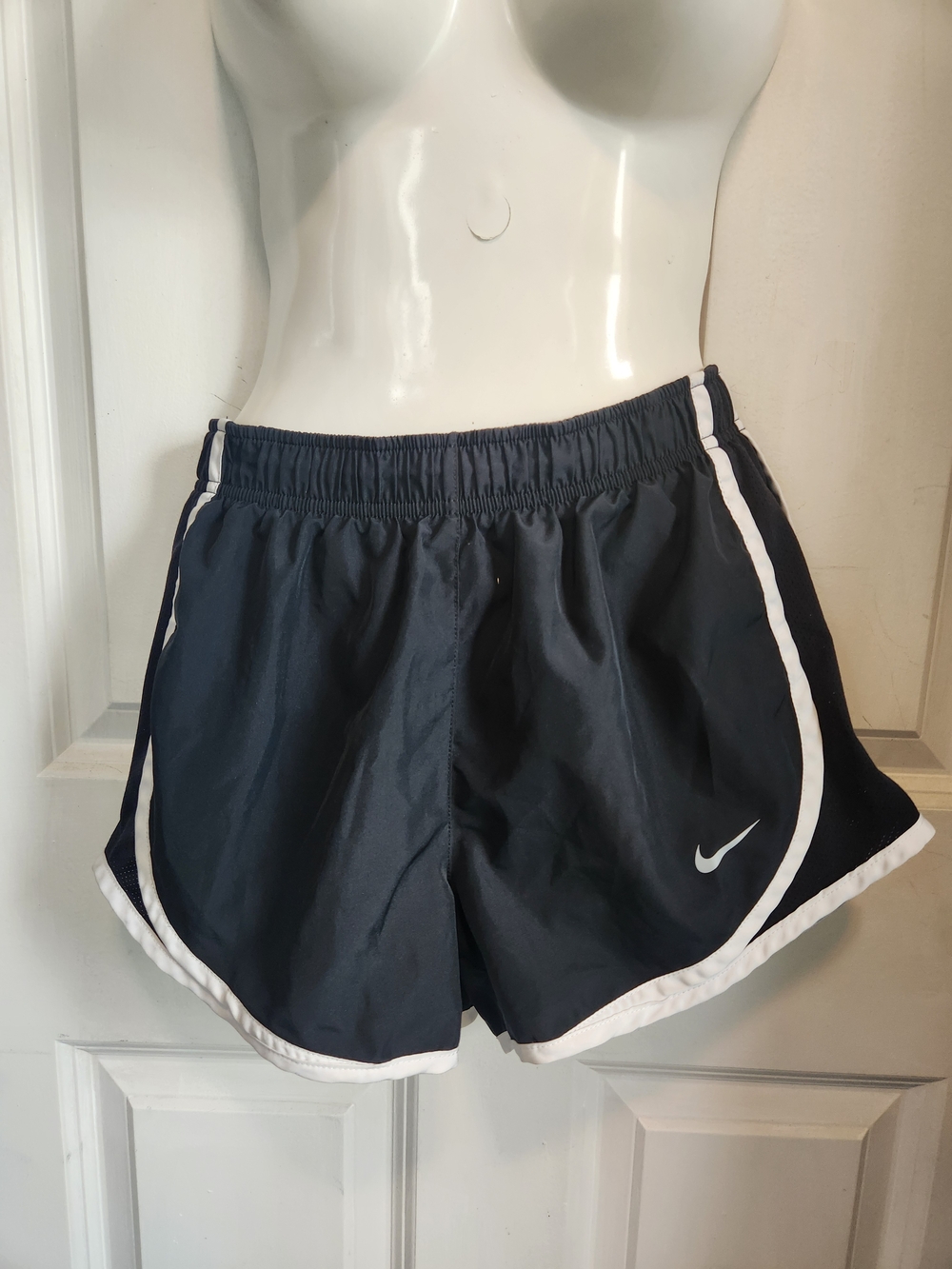 Nike Women's Black Running Shorts with White Trim
